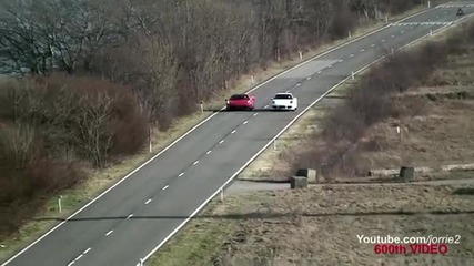 Ferrari 458 Italia Porsche 991 Carrera S In Action