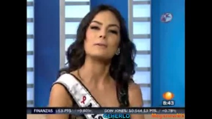 Jimena Navarrete Miss Universo 2010 en Primero Noticias 