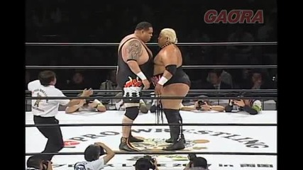 Akebono & Owashi Toru vs Sumo Rikishi & Jonny Dan - Japan Wrestling