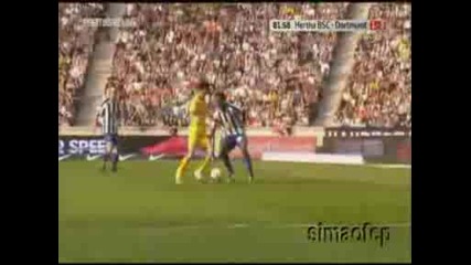 Hertha Berlin - Borussia Dortmund 1 - 3 (04.04.09) Germany Bundesliga - 4th goal Nelson Valdez