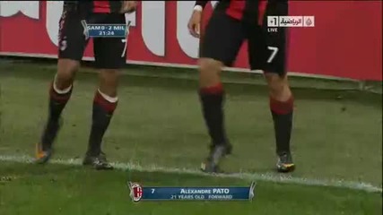 Сампдория 1 - 2 Милан (всички голове) 