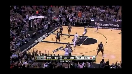Miami Heat @ San Antonio Spurs 95 - 125 [highlights] - 04.03.2011