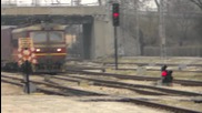 товарен влак влиза в гара Пловдив