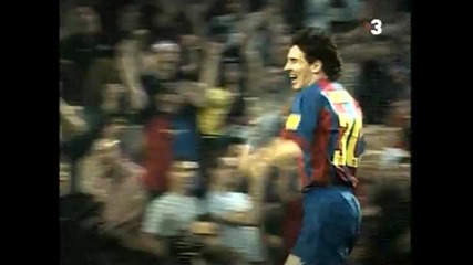 Първия гол на Меси за Барселона - Messi's first goal in Barca!