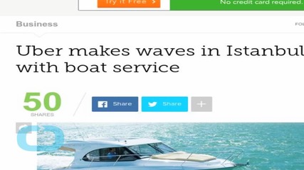 Uber Makes Waves With Boat Service