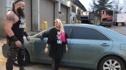 Braun Strowman teaches Alexa Bliss how to flip cars for WWE Mixed Match Challenge