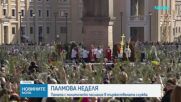 Лъв XIV отбеляза началото на Страстната седмица на площад „Св. Петър“ в Рим