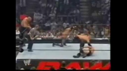 Raw 04.07.2005 Kane and Big Show vs Snicky and Edge with Lita