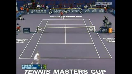 Federer vs Davydenko - Shanghai Masters Cup 2007 (highlights) 