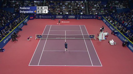 Federer vs Dolgopolov[hd] 2010 Basel - R1