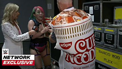 Asuka celebrates Raw Women's Championship win at SummerSlam with Cup Noodles: WWE Network Exclusive, Aug. 23, 2020