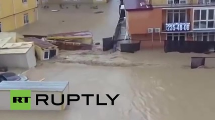 Тежко наводнение в Сочи