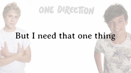 One Direction - One Thing ( Lyrics + Pictures )