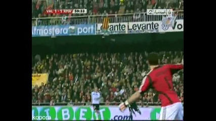 David Villa - Valencia 1 - 1 Real Madrid 