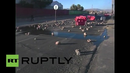 Chile: Mining town burns after strikers bring Codelco copper pit operations to halt