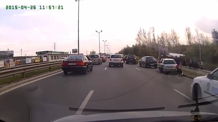 Кайена , който вчера отнесе автомобилите и хората на околовръстното