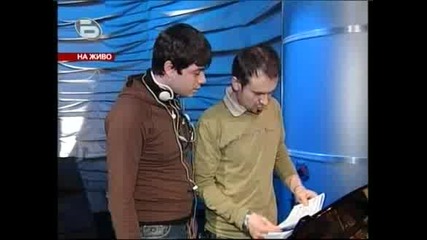 Music Idol 2:Иван Ангелов Прекъсва Репетицията на Етиен Леви 17.03.2008 *HQ*