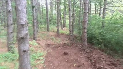 Участък серпентината и спускането след това.