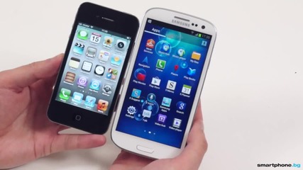 Samsung Galaxy Siii vs Apple iphone 4s - size comparison