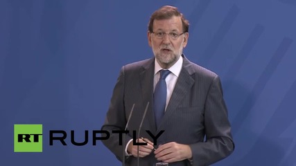 Germany: Merkel and Rajoy discuss issue of Catalan independence