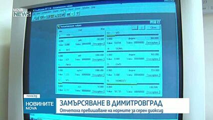 Задушлива миризма заради превишени стойности на серен диоксид в Димитровград