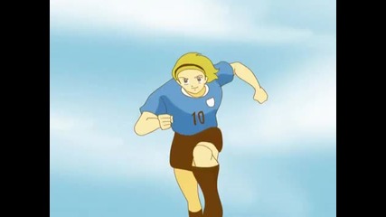 Носителят на Златната топка Диего Форлан в анимация 