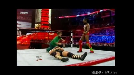 Kofi Kingston и Hornswoggle - Double Boom Drop / Royal Rumble 2011 