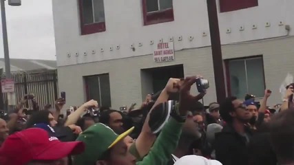 Public Enemy Perform At Occupy Skid Row In Los Angeles 15-01-2012
