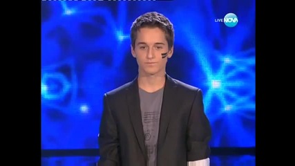 Детето чудо с изумително изпълнение!! Богомил Бонев - X Factor 4.10.2011
