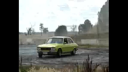 Peugeot 504 V6 Burnout.