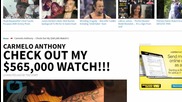 Carmelo Anthony Buys $565,000 Watch