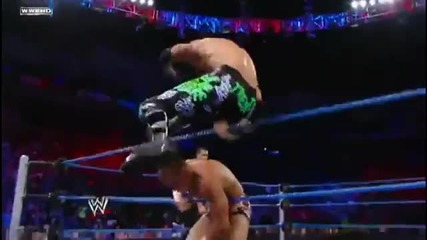 Guillotine Leg Drop to opponent in the Middle Rope - Trent Barreta