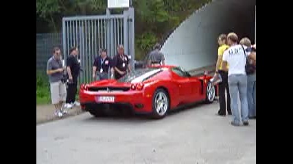 ferrari enzo driving thru the Nurburgring tunnel 