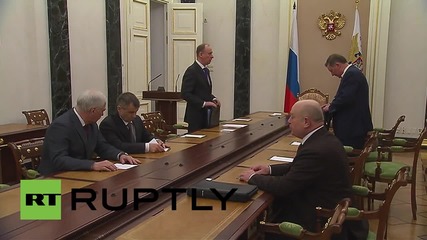 Russia: Putin leads Russian Security Council meeting