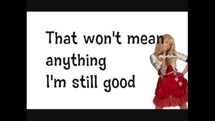 Hannah Montana Forever im Still Good Lyrics On Screen 