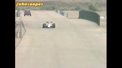 Първият тест на Найджъл Менсъл на болид от Indycar - 1993