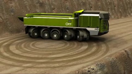 Etf Mining Trucks Mt-240 full turning circle