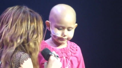 The Climb - Miley Cyrus Concert For Hope - Miley Brings Girl on Stage 
