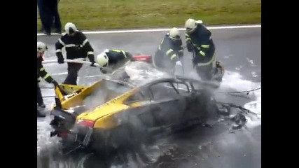 Ужасна катастрофа с Ламборгини галардо