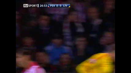 2007-04-04 - Champions League - Quarter Final - Psv 0-1 Liverpool Fc - Gerrard goal