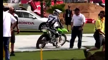 Motocross crash - James Stewart 