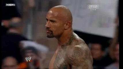 Скалата прави The Rock Bottom на Джон Сина - Survivor Series 2011