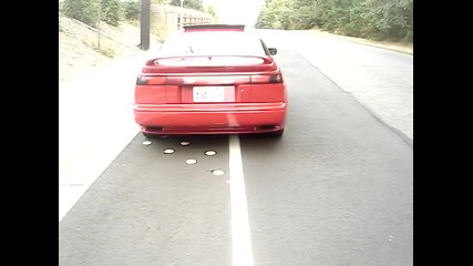subaru svx with custom exhaust 