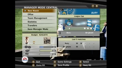 Fifa 07 - Manager Mode Bury Season 02 Епизод 19