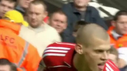 Liverpool Team Mates with Dirk Kuyt