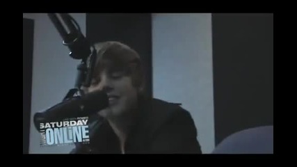Justin Bieber Saturday Night Online Radio Interview