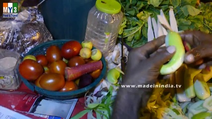 Бърза Храна на улицата .. Cooking Tips - How to Slice Cucumbers - - Mumbai Street Food
