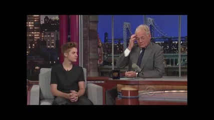 Justin Bieber on David Letterman - Uncomfortable but funny Interview - Hq! - uget