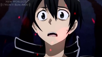 Sword Art Online Amv - I Wont Run Away Hd