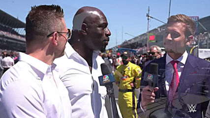 Titus O’Neil & The Miz visit the Indy 500